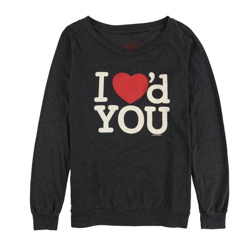 Local Celebrity Womens I Hearted You Graphic T-Shirt, NWT
